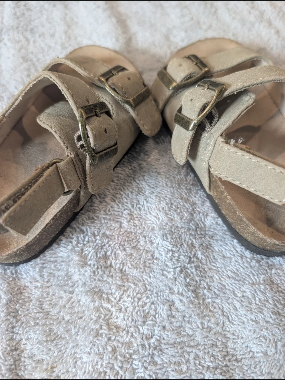 Jumping Beans Toddler Double Buckle Sandals Toddler 7  Tan